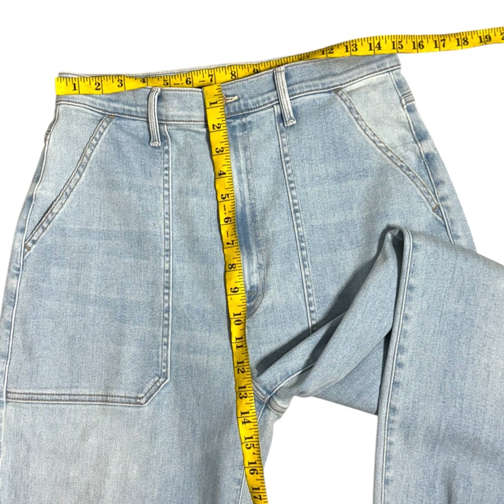 Mother The Wrapper Patch Springy Ankle in Chill Pill Wash Size 31 - Picture 4 of 9